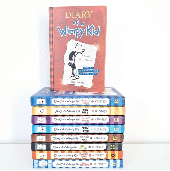 Diary of a Wimpy Kid Hardcover Books by Jeff Kinney Lot of 9 - Picture 1 of 13